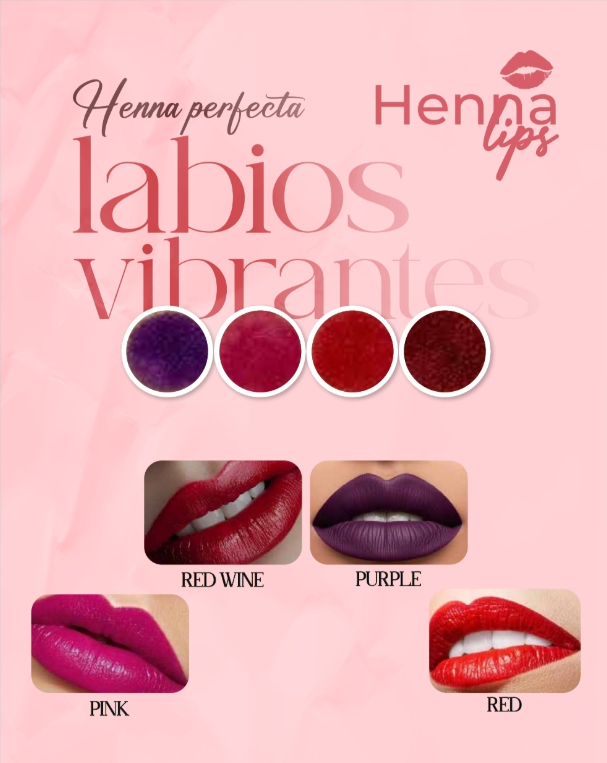 Henna labios